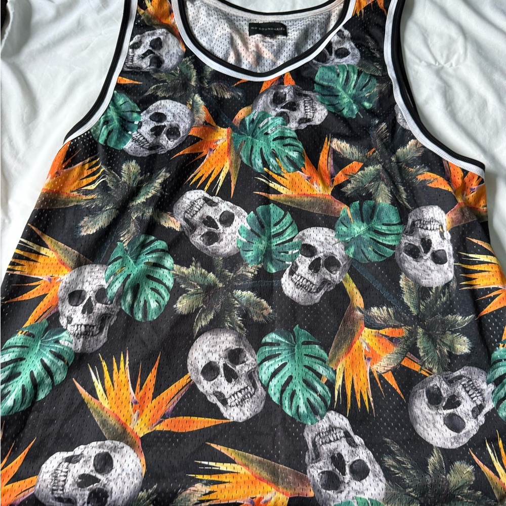 No Boundaries Multicolor Mesh Tank Top